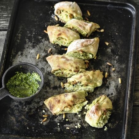Ährenbrot mit Zucchini-Ricotta Ährenbrot mit Zucchini-Ricotta