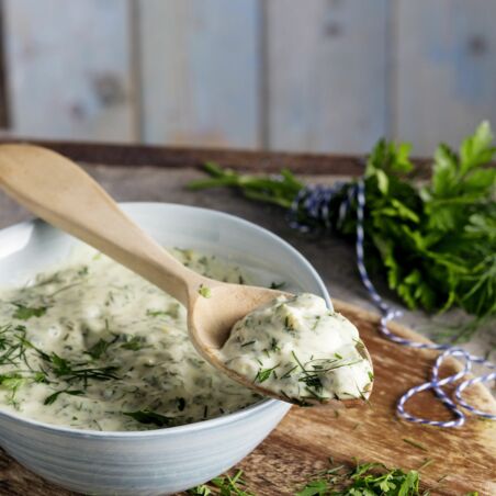 Soja-Remoulade mit Kala Namak Soja-Remoulade mit Kala Namak