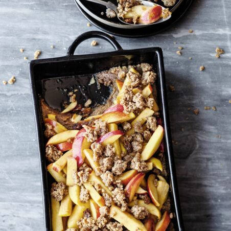 ofenwarmer Apfelauflauf ofenwarmer Apfelauflauf