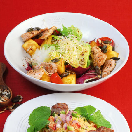 Fitness-Salat mit Putenfilet Fitness-Salat mit Putenfilet