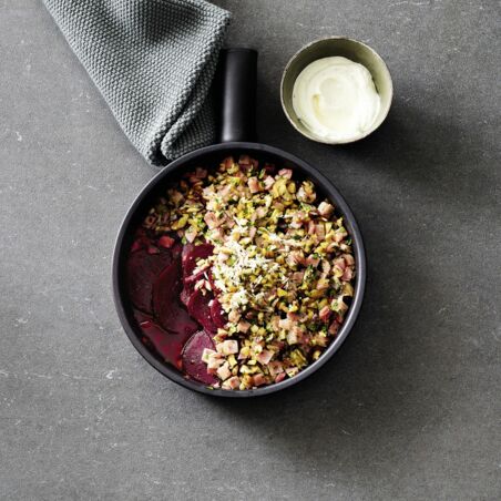 Rote-Bete-Gratin mit Schinken-Topping Rote-Bete-Gratin mit Schinken-Topping