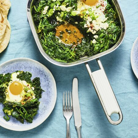 Spinat-Shakshuka Spinat-Shakshuka