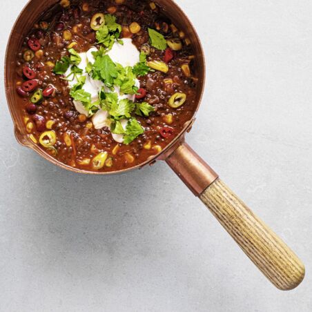 Chili mit schwarzen Linsen Chili mit schwarzen Linsen