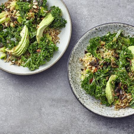 Grüne Bowl mit Grünkern Grüne Bowl mit Grünkern