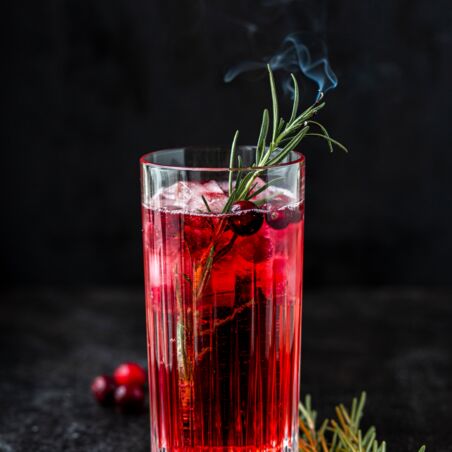 Gin Tonic mit Cranberry Gin Tonic mit Cranberry