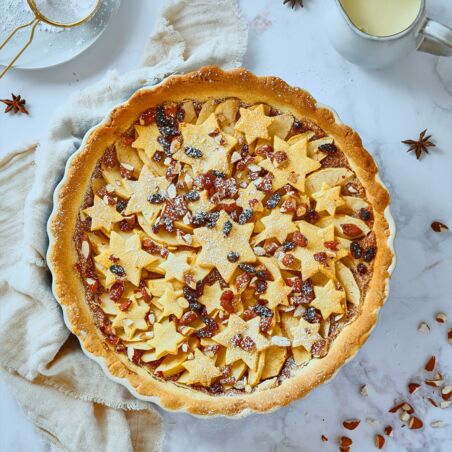 Sternentarte mit Bratapfel Sternentarte mit Bratapfel