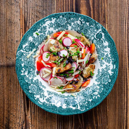 Lauwarmer Knödelsalat Lauwarmer Knödelsalat