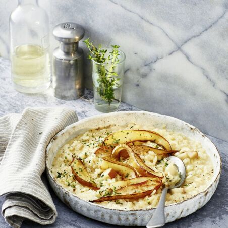 Sellerierisotto mit Birne Sellerierisotto mit Birne