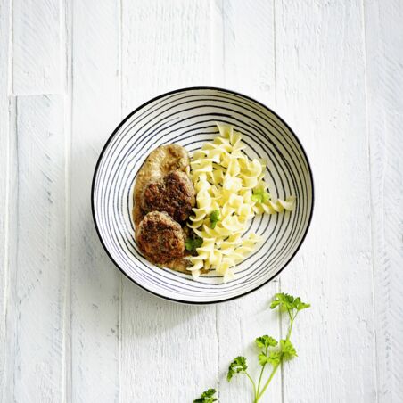 Pilzbuletten
mit Pilzrahmsauce Pilzbuletten
mit Pilzrahmsauce