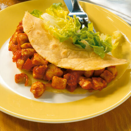 Burritos mit Hühnerfüllung Burritos mit Hühnerfüllung