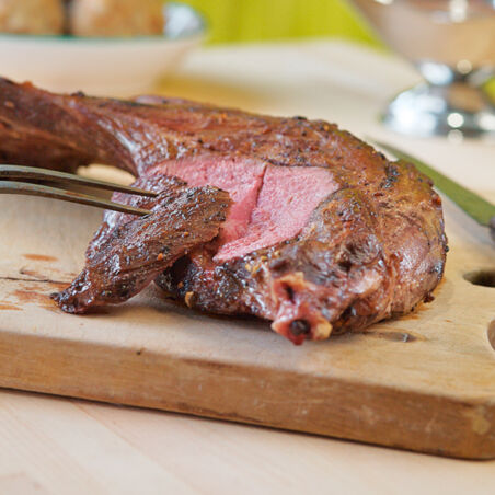 Rehschulter mit Wacholderrahm Rehschulter mit Wacholderrahm