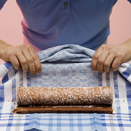 Biskuit-Roulade à la Sacher Biskuit-Roulade à la Sacher