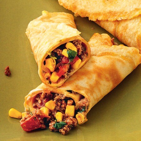 Maiswraps mit Chilihack Maiswraps mit Chilihack