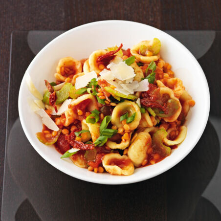 Nudeln mit Linsen Nudeln mit Linsen