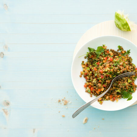 Linsensalat mit Ingwer Linsensalat mit Ingwer