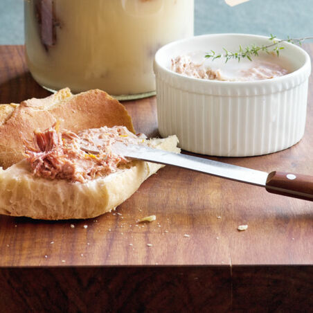 Enten-Rillettes mit Orange Enten-Rillettes mit Orange
