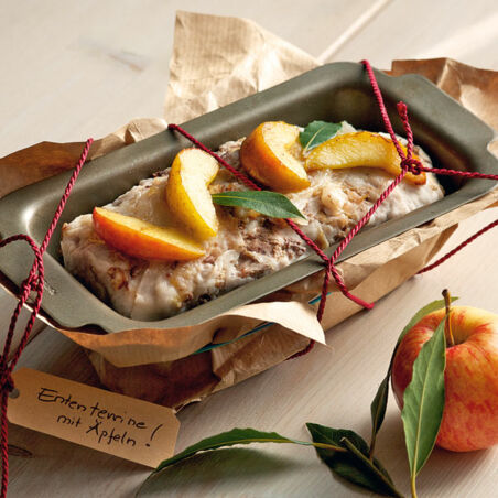 Ententerrine mit Äpfeln Ententerrine mit Äpfeln