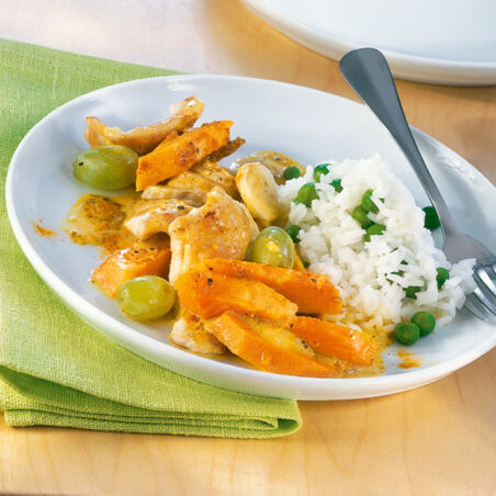 Hähnchen mit Erbsenreis Hähnchen mit Erbsenreis