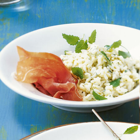 Risotto mit Zitronenmelisse Risotto mit Zitronenmelisse