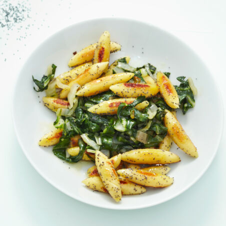 Schupfnudeln mit Mangold Schupfnudeln mit Mangold