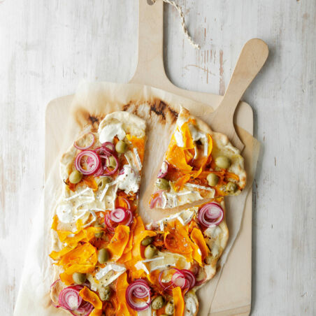 Kürbisflammkuchen Kürbisflammkuchen