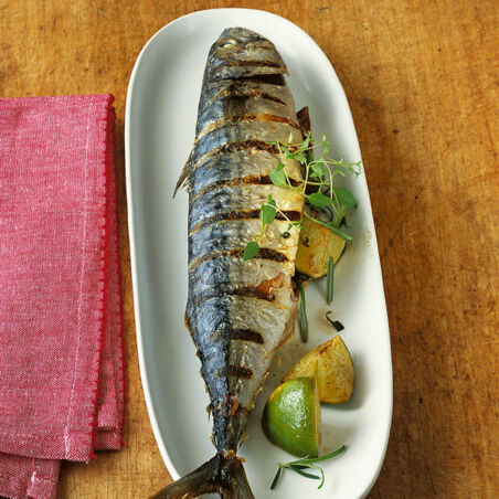 Gegrillte Makrelen Gegrillte Makrelen
