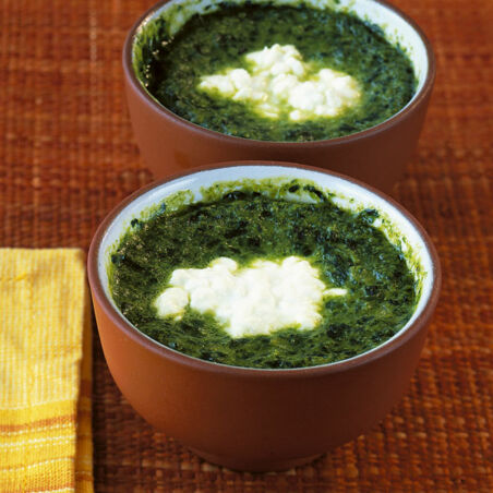 Ofen-Eier im Spinatnest Ofen-Eier im Spinatnest