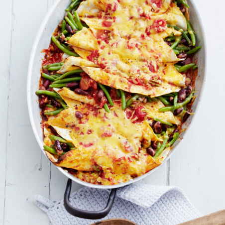 Enchiladas mit Bohnengemüse Enchiladas mit Bohnengemüse