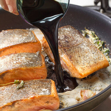 Lachsfilet mit Linsen Lachsfilet mit Linsen