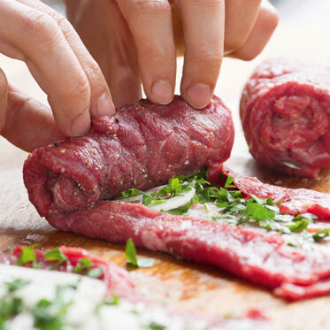 Geschmorte Rinderrouladen Geschmorte Rinderrouladen