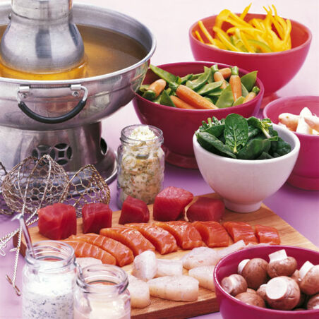 Fischfondue Fischfondue