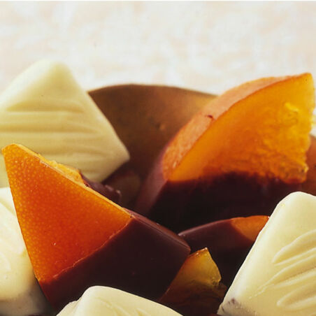 Kandierte Orangen mit Schokolade Kandierte Orangen mit Schokolade