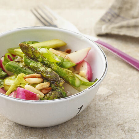 Gebratener grüner Spargel Gebratener grüner Spargel