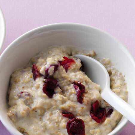 Porridge mit Cranberries Porridge mit Cranberries