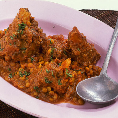 Lamm mit Kichererbsen Lamm mit Kichererbsen