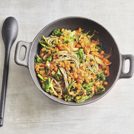 Kürbis-Spinat-Nudeln Kürbis-Spinat-Nudeln