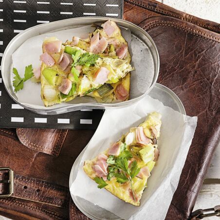 Lauch-Schinken-Frittata Lauch-Schinken-Frittata