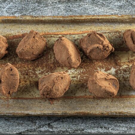 Dunkle Schokotrüffel Dunkle Schokotrüffel