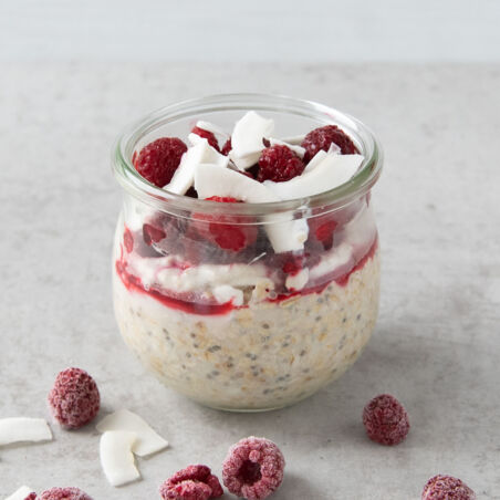 Kokos-Himbeer-Overnight Oat Kokos-Himbeer-Overnight Oat