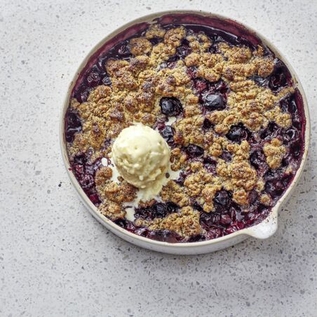 Sauerkirsch-Mohn-Crumble Sauerkirsch-Mohn-Crumble