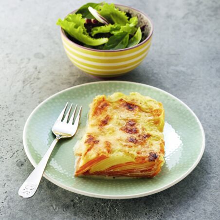 Kartoffelgratin mit Süßkartoffeln Kartoffelgratin mit Süßkartoffeln