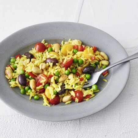 Schnelle Gemüsepaella Schnelle Gemüsepaella