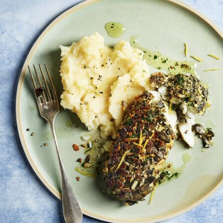 Kabeljaufilet mit getrüffeltem Selleriepüree Kabeljaufilet mit getrüffeltem Selleriepüree