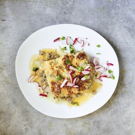 Bayerischer Hack-Krautkuchen Bayerischer Hack-Krautkuchen