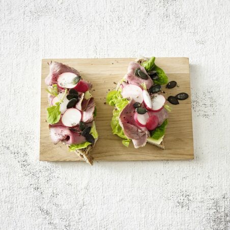Roastbeef-Brote mit Radieschen Roastbeef-Brote mit Radieschen