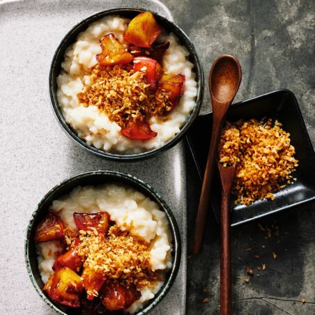 Kokos-Milchreis mit Zimtäpfeln Kokos-Milchreis mit Zimtäpfeln