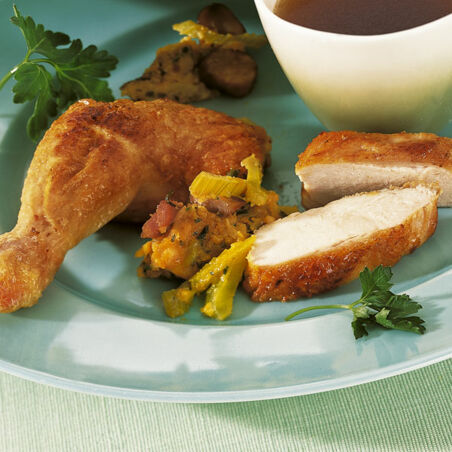 Hähnchen mit Maronen Hähnchen mit Maronen