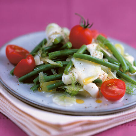 Junge grüne Bohnen mit Fenchel Junge grüne Bohnen mit Fenchel