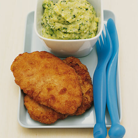 Schnitzel mit Dschungelpüree Schnitzel mit Dschungelpüree