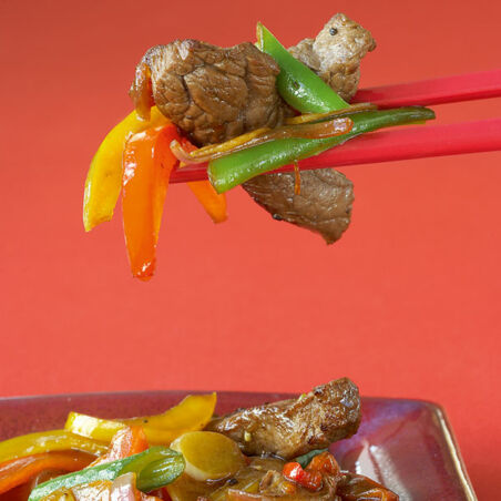 Rindfleisch-Wok mit Paprika Rindfleisch-Wok mit Paprika